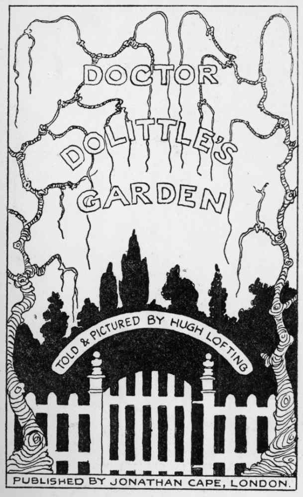 Title Page from Doctor Dolittles Garden, by Hugh Lofting a Hugh Lofting