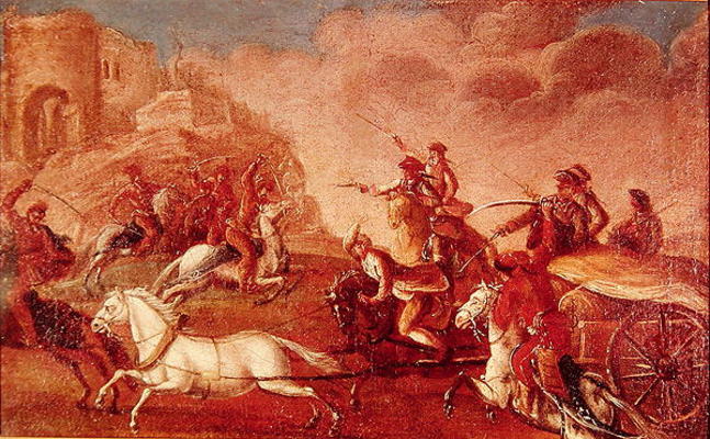Kuruc Uprising in Hungary against the Habsburgs 1703-11 (oil on canvas) a Hungarian School, (18th century)