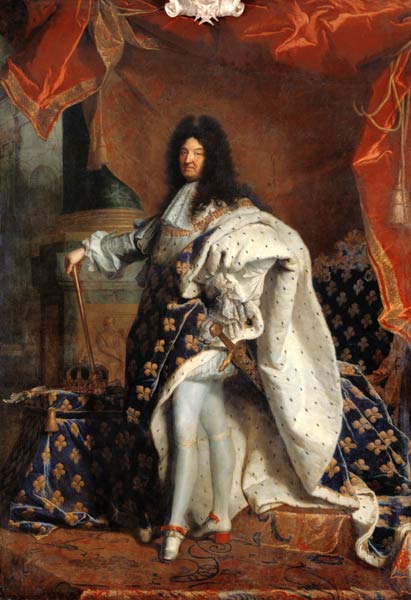 Louis XIV (1638-1715) in Royal Costume a Hyacinthe Rigaud