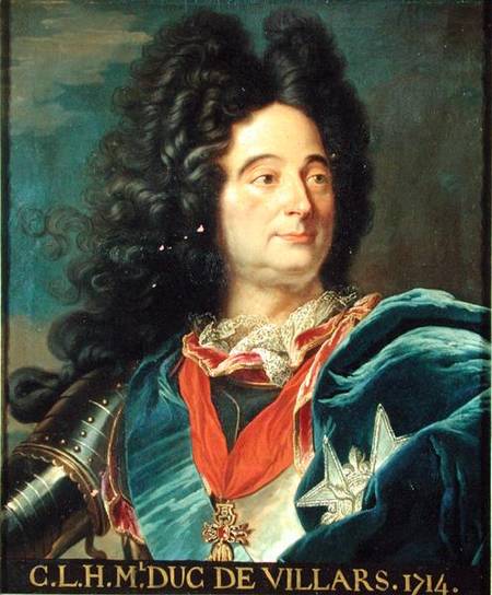 Portrait of Louis-Claude-Hector (1652-1734) Duke of Villars a Hyacinthe Rigaud
