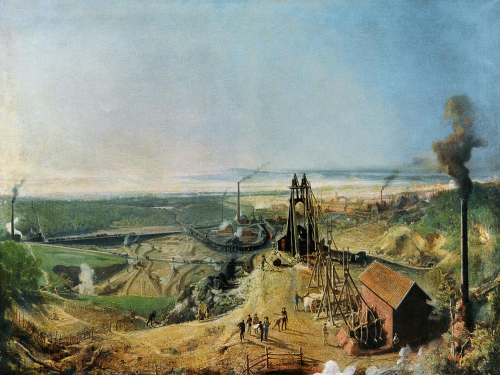 Coalmines and Clay Quarries at Montchanin a Ignace Francois Bonhomme