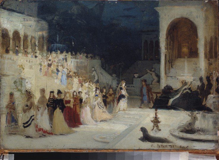 Stage design for the opera Sadko by N. Rimsky-Korsakov a Ilja Efimowitsch Repin