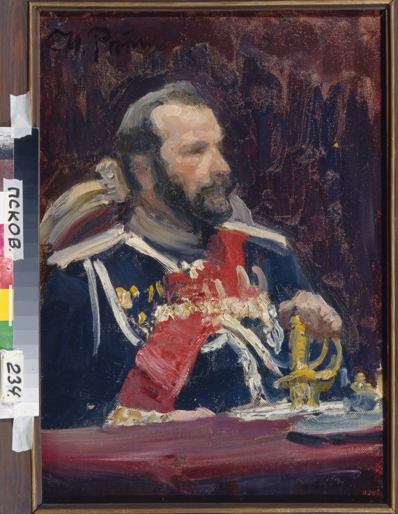 Portrait of General Alexei Nikolayevich Kuropatkin (1848-1925) a Ilja Efimowitsch Repin