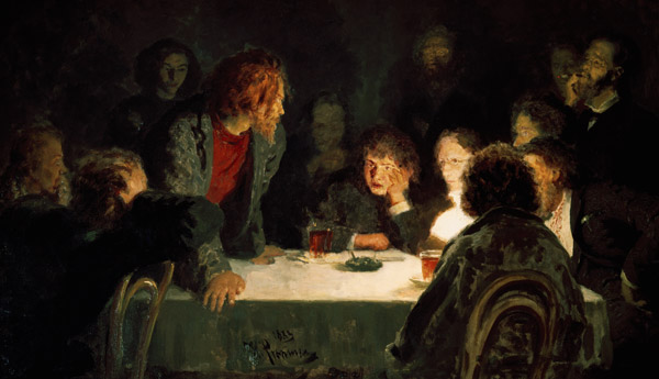 Secret Meeting / Repin / 1883 - Ilja Efimowitsch Repin