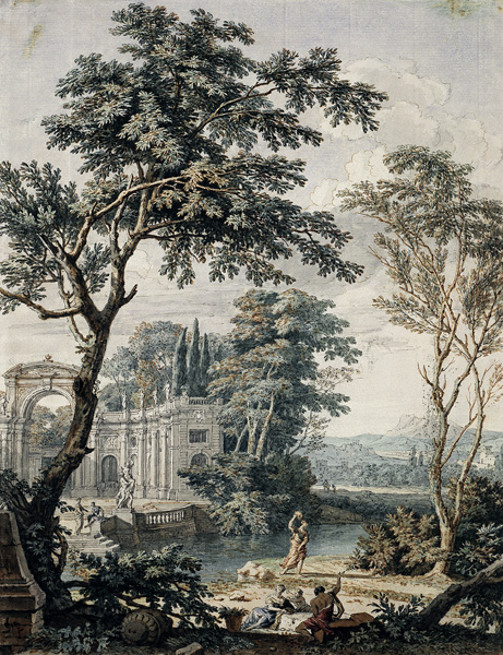 Arcadian Landscape a Isaac de Moucheron