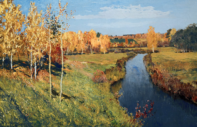 Goldener Herbst a Isaak Iljitsch Lewitan
