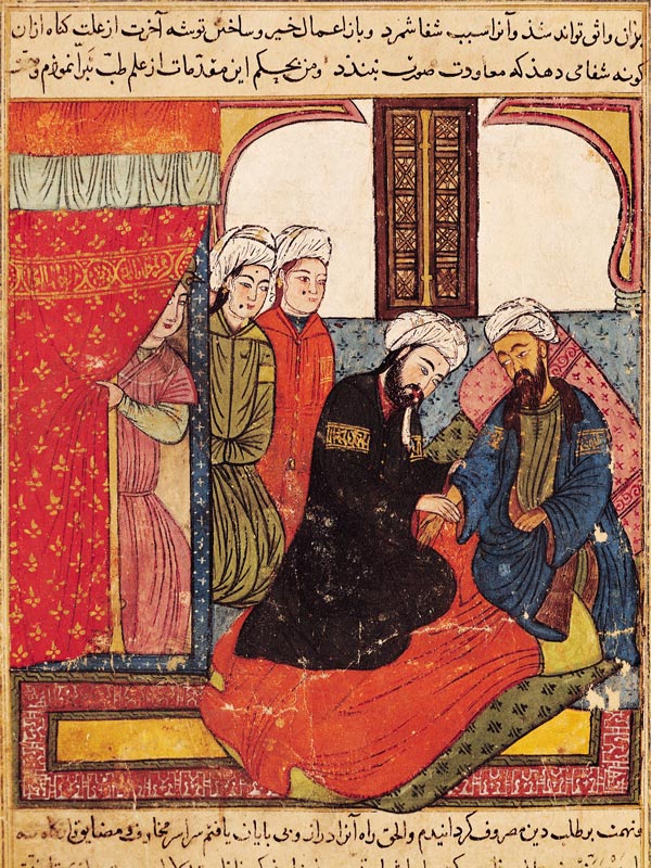 F.111 A Medical Consultation, from 'The Book of Kalila and Dimna' from 'The Fables of Bidpay' a Scuola Islamica