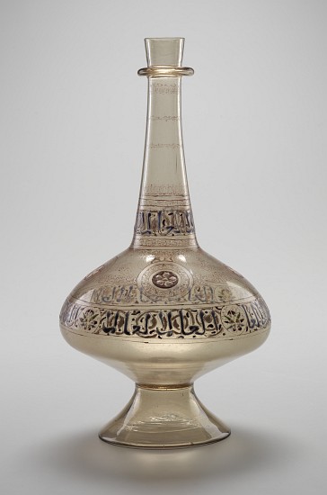 Bottle, commissioned by Dawud, Rasulid Sultan of Yemen, Mamluk Dynasty, 1296/1321 a Scuola Islamica