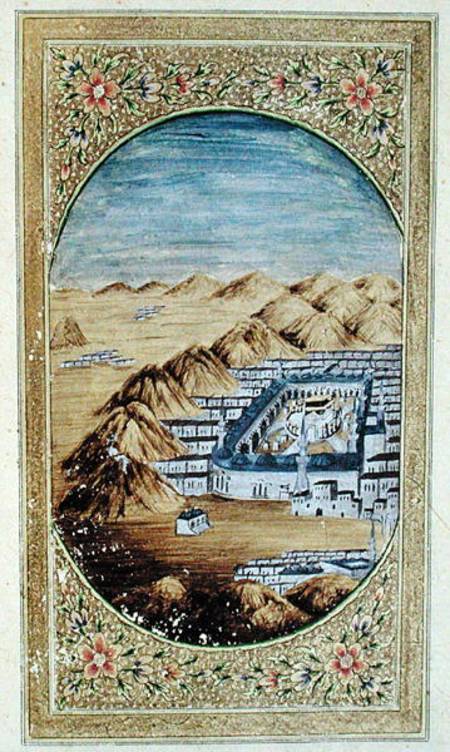 Mecca surrounded by the Mountains of Arafa a Scuola Islamica