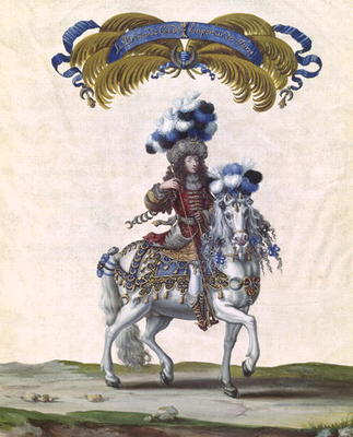 The Prince of Conde as the Emperor of Turkey, part of the Carousel Given by Louis XIV (1638-1715) in a Israel, the Younger Silvestre