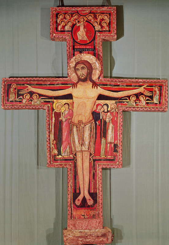 The Crucifix of St. Damian a Scuola pittorica italiana