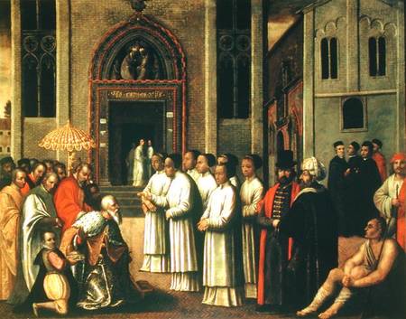 The Doge Ziani Meets Pope Alexander III (1105-81) a Scuola pittorica italiana