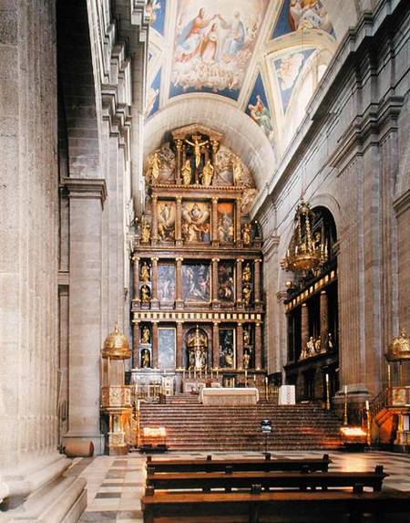 The High Altar in the Basilica (photo) a Scuola pittorica italiana