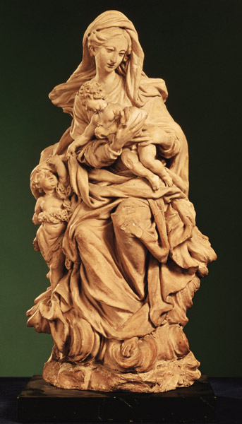 Madonna, Jesus and St. John the Baptist a Scuola pittorica italiana