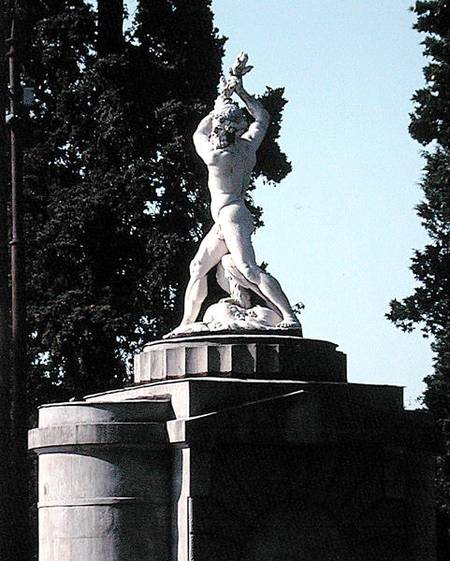Statue of Hercules, which originally flanked the entrance to the villa a Scuola pittorica italiana
