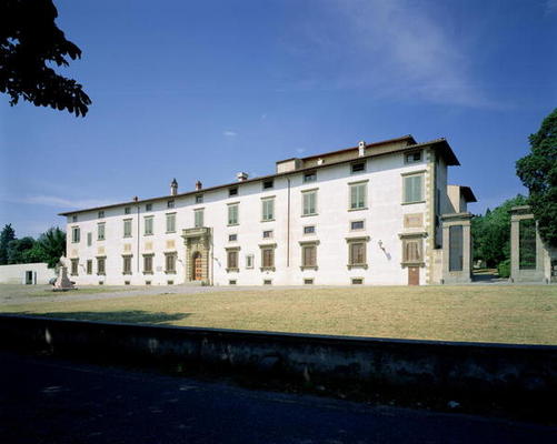 Villa Medicea di Castello, begun 1477 (photo) a Italian School, (15th century)