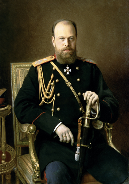 Portrait of Emperor Alexander III (1845-94) 1886 a Ivan Nikolaevich Kramskoy
