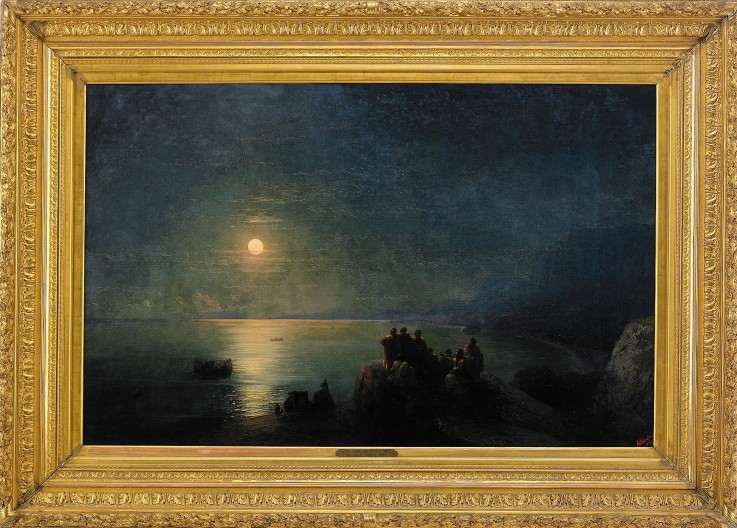 Ancient Greek poets by the water's edge in the Moonlight a Iwan Konstantinowitsch Aiwasowski