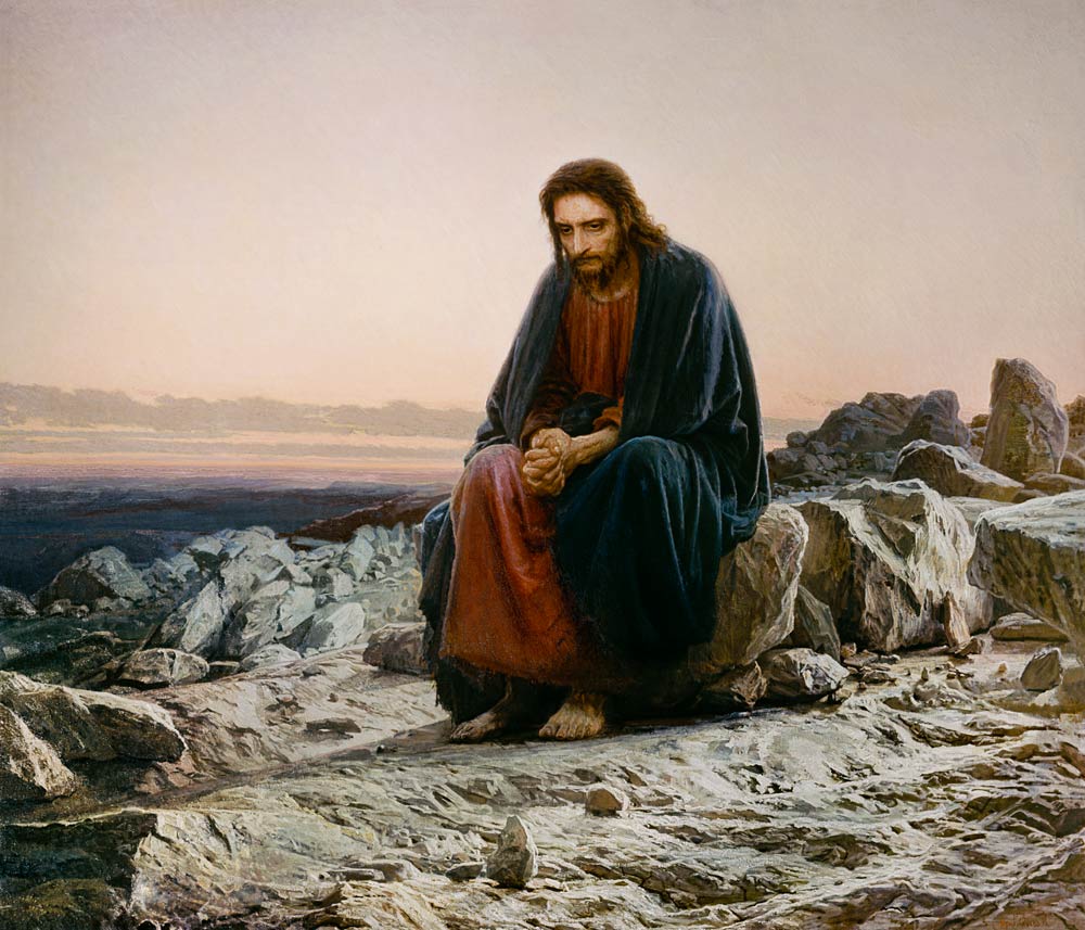 Christ in the desert a Iwan Nikolajewitsch Kramskoi