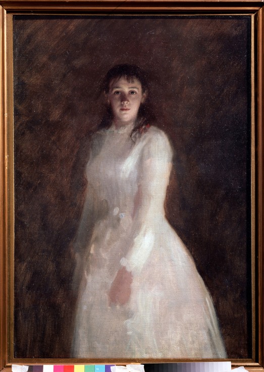 Portrait of a young Lady a Iwan Nikolajewitsch Kramskoi