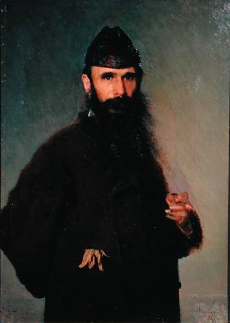 Portrait of Alexander Litovtchenko (1835-90) a Iwan Nikolajewitsch Kramskoi