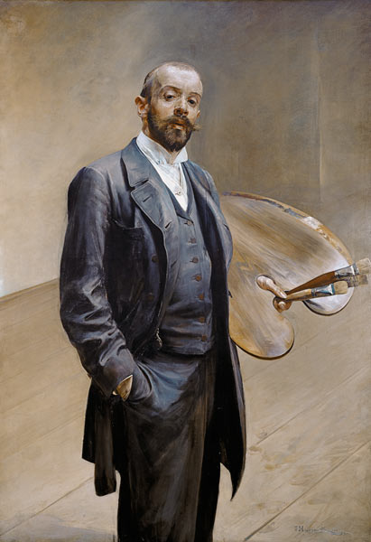 Self-portrait with pallet a Jacek Malczewski