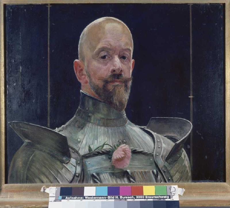 Self-portrait in the armour a Jacek Malczewski