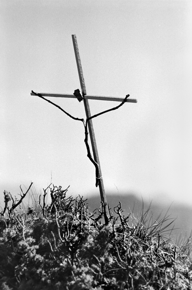 The cross in the mountains (Tribute to C.D.Friedrich) a Jacek Stefan