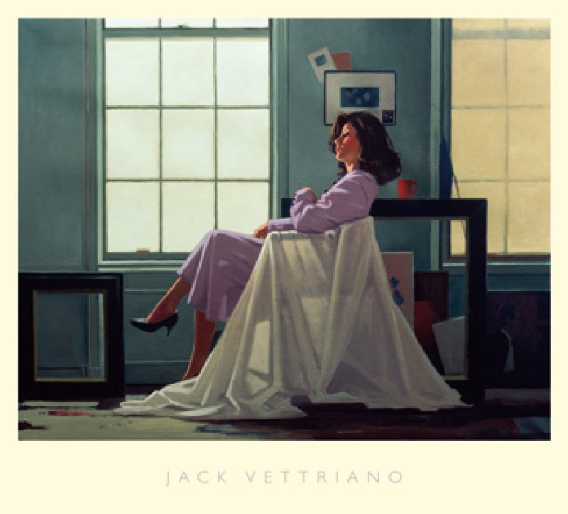Titolo dell\'immagine : Jack Vettriano - Winter Light and Lavender