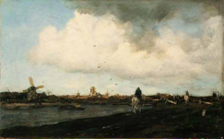 Landscape with Windmills a Jacob Henricus or Hendricus Maris