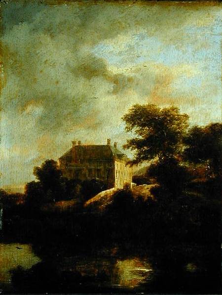 Landscape with country house a Jacob Isaacksz van Ruisdael