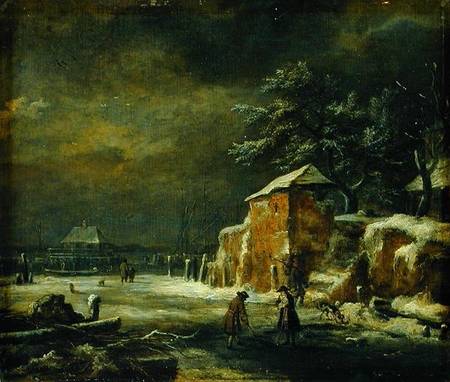 Winter Landscape a Jacob Isaacksz van Ruisdael