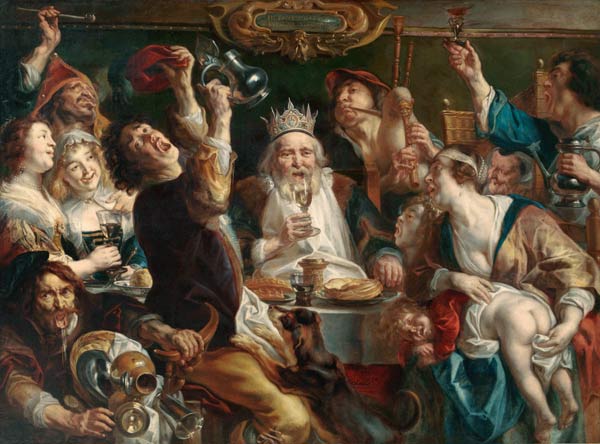 The King Drinks a Jacob Jordaens