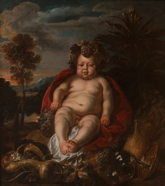 Bacchus as a child a Jacob Jordaens
