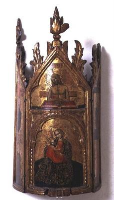 Madonna and Child and Christ Rising from the Sepulchre, central panel of triptych a Jacobello  del Fiore