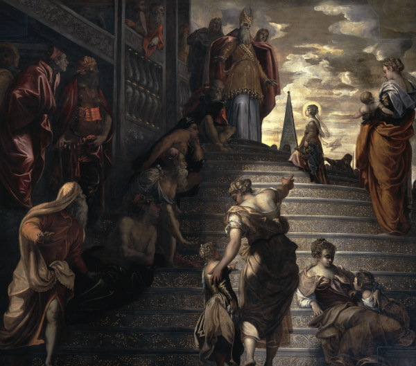 Tintoretto / Mary in the Temple a Jacopo Robusti Tintoretto