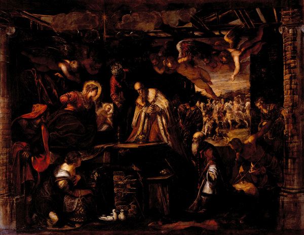 Tintoretto, Adoration of Kings a Jacopo Robusti Tintoretto