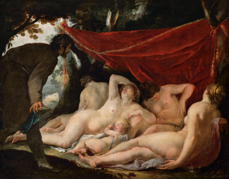 Venus and the Graces Surprised by a Mortal a Jacques Blanchard