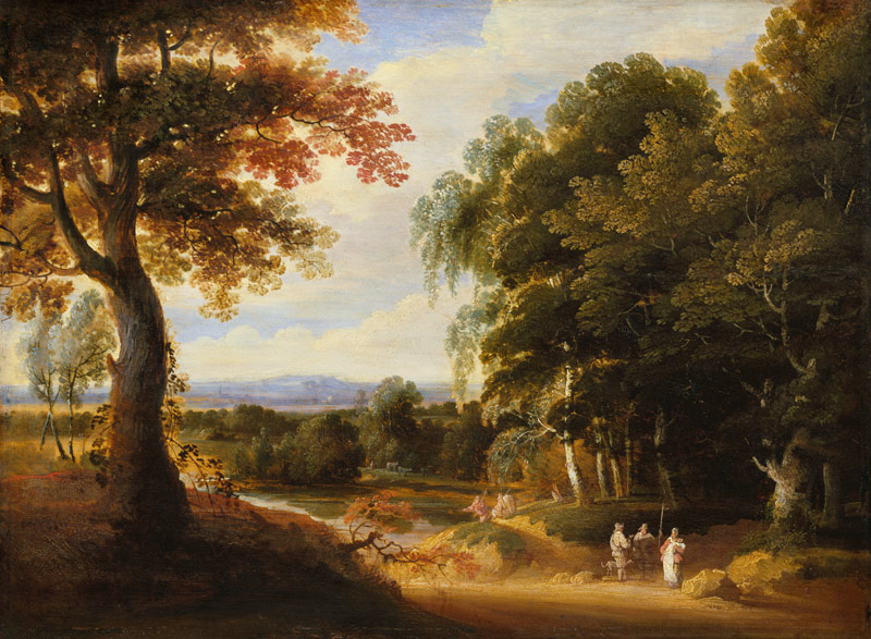 Landscape with Entrance to a Forrest a Jacques d' Arthois