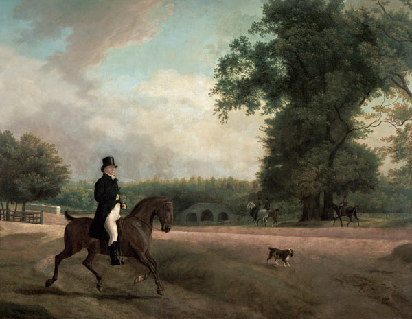 George Luving on horseback a Jacques-Laurent Agasse