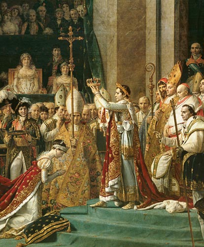 Napoleon crowns empress Joséphine a Jacques Louis David