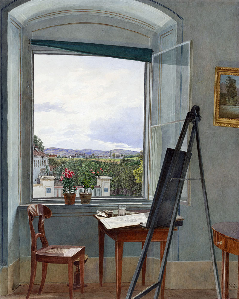View from the Artist's Studio in Alservorstadt toward Dornbach a Jakob Alt