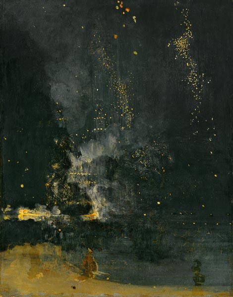 Nocturne in Black and Gold, the Falling Rocket a James Abbott McNeill Whistler