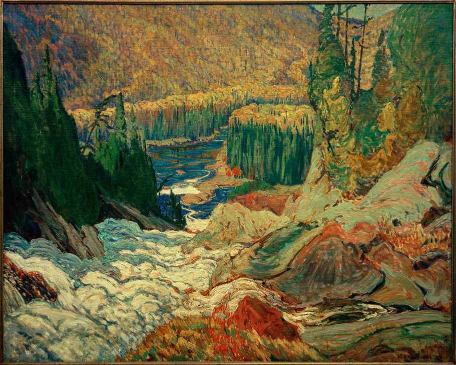 Falls, Montreal River a James Edward Hervey Macdonald