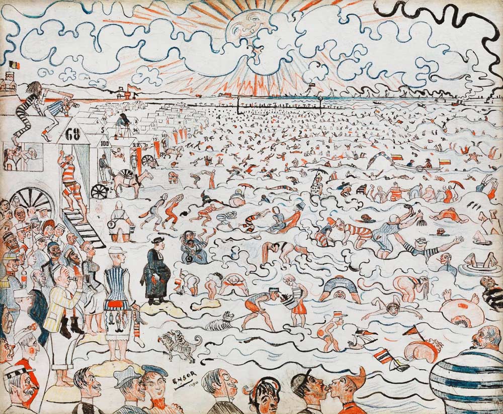 The Baths at Ostend a James Ensor