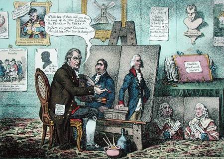 Two Pairs of Portraits, Presented to all the Unbiased Electors of Great Britain, by John Horne Tooke a James Gillray
