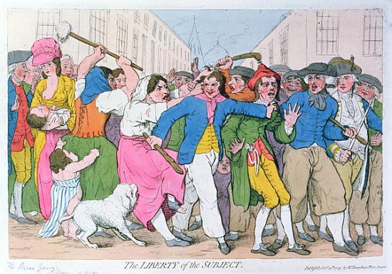 The Liberty of the Subject, publ. H. Humphrey, October 15th 1779 a James Gillray
