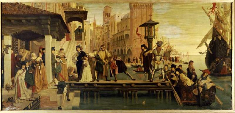 Die Abfahrt des verlorenen Kindes von Venedig a James Jacques Tissot