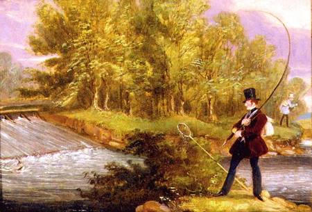 Trout Fishing on the Lea a James Pollard