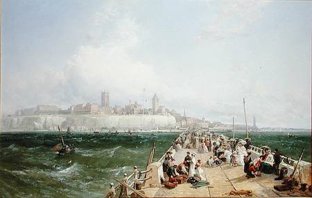 A View of Margate from the Pier a James Webb